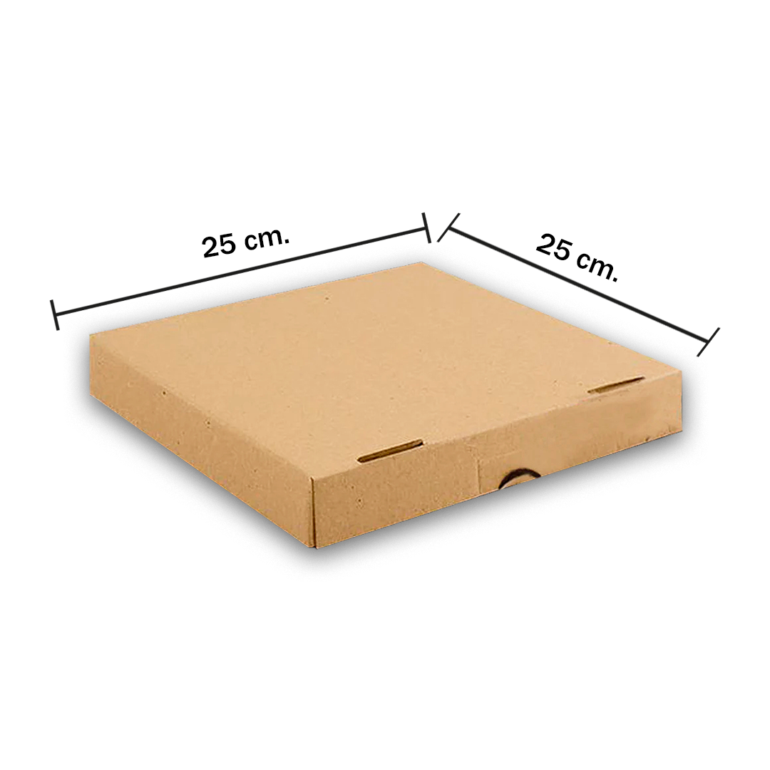 Caja Pizza 25 X 25 Cm Kraft