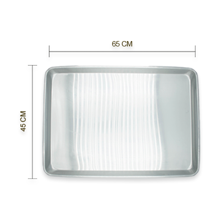 Charola Para Hornerar Grande Aluminio 45 cm x 65 cm