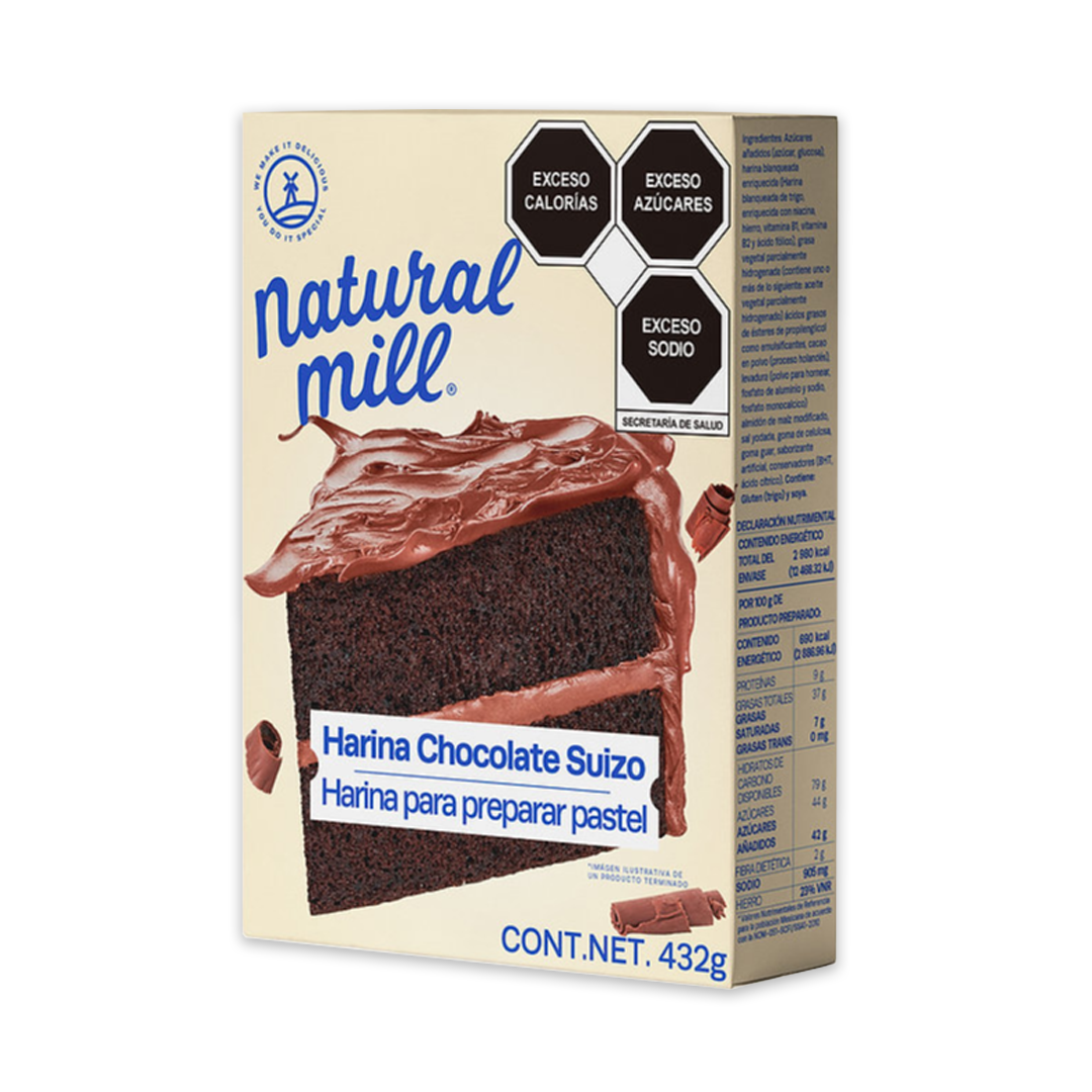 Harina Natural Mill Chocolate Suizo 468 g