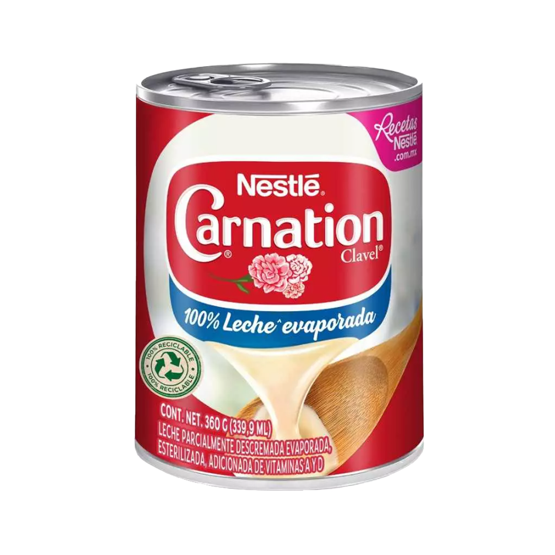 Leche Nestle Lata Carnation Clavel Evaporada 360 g