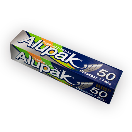 Papel Alupack Aluminio 50 mt