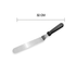 Espátula Para Pastel Angular Decochef Mango Plástico 10"