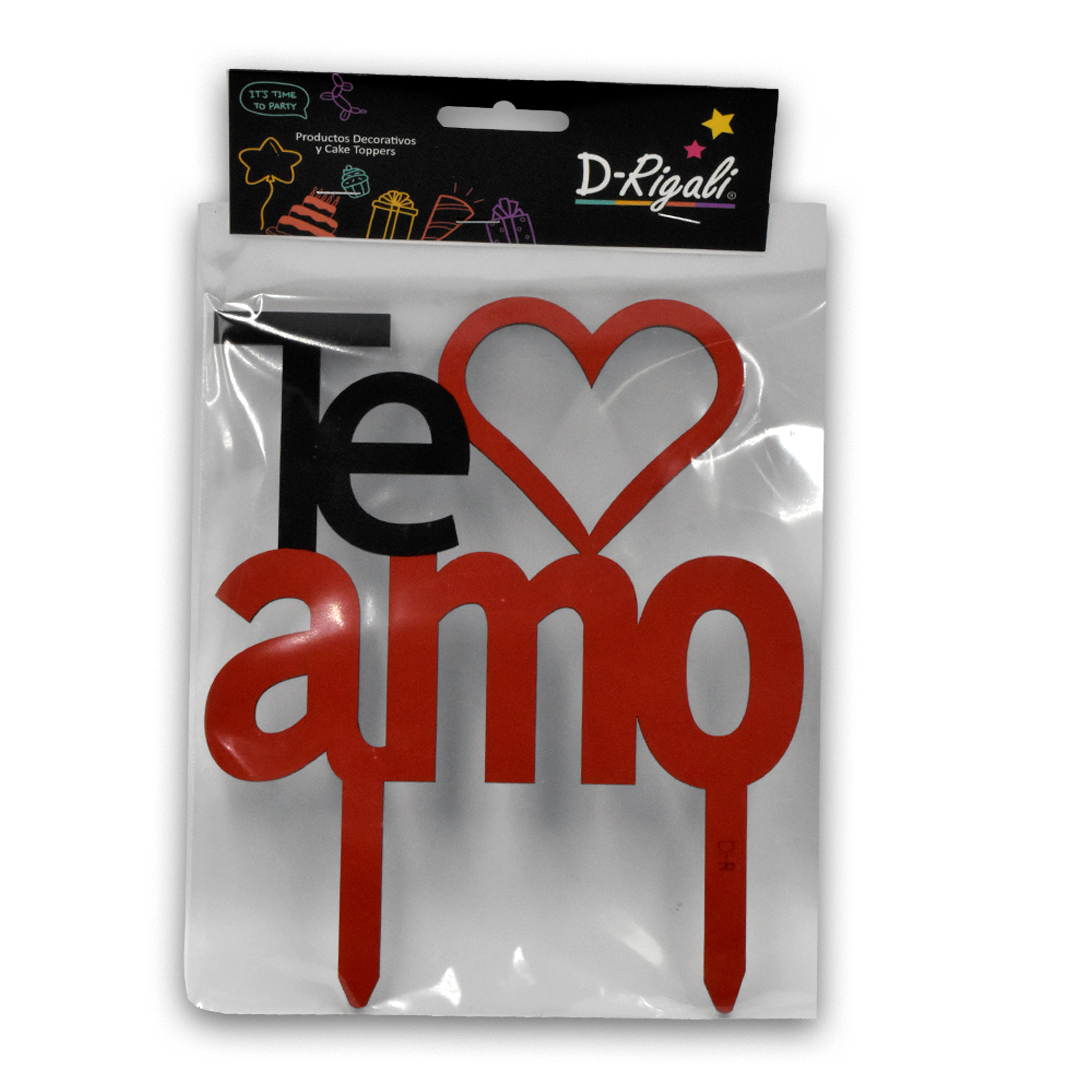LETRERO TE AMO CON CORAZON RIGALI