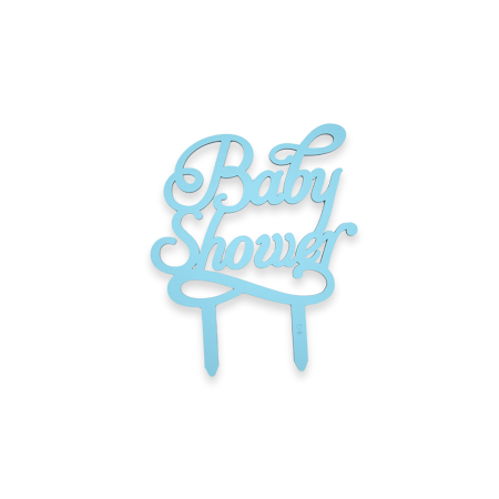 Letrero Para Pastel D-Rijali  Baby Shower Azul