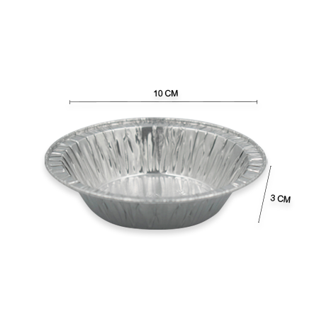 Molde Alcan Aluminio Desechable Para Hornear Para Pay 9x2.5cm