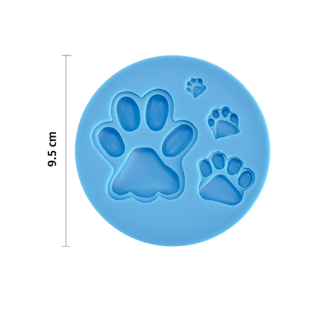 Molde Decochef Silicón Huellas Perro