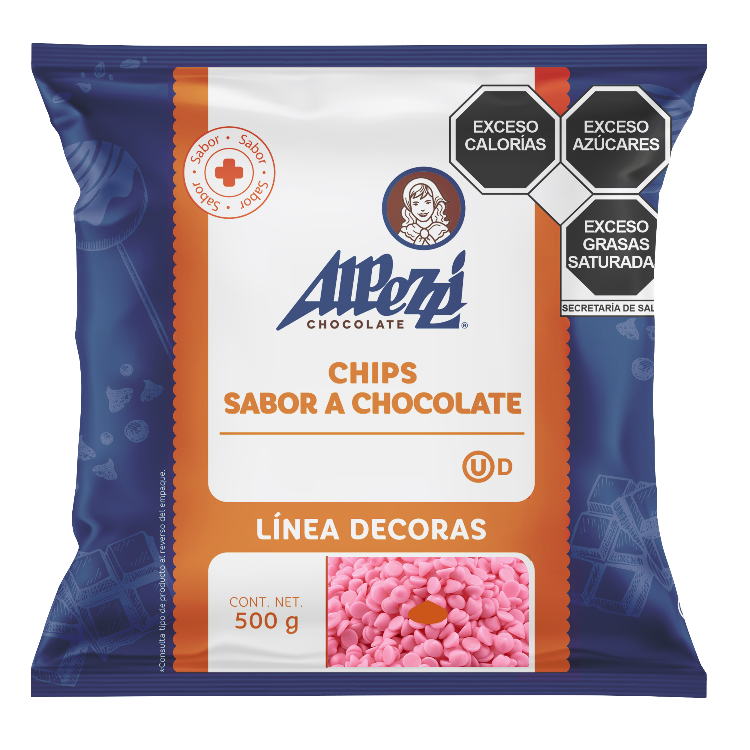 Chips Alpezzi Rosa Bolsa 500 g