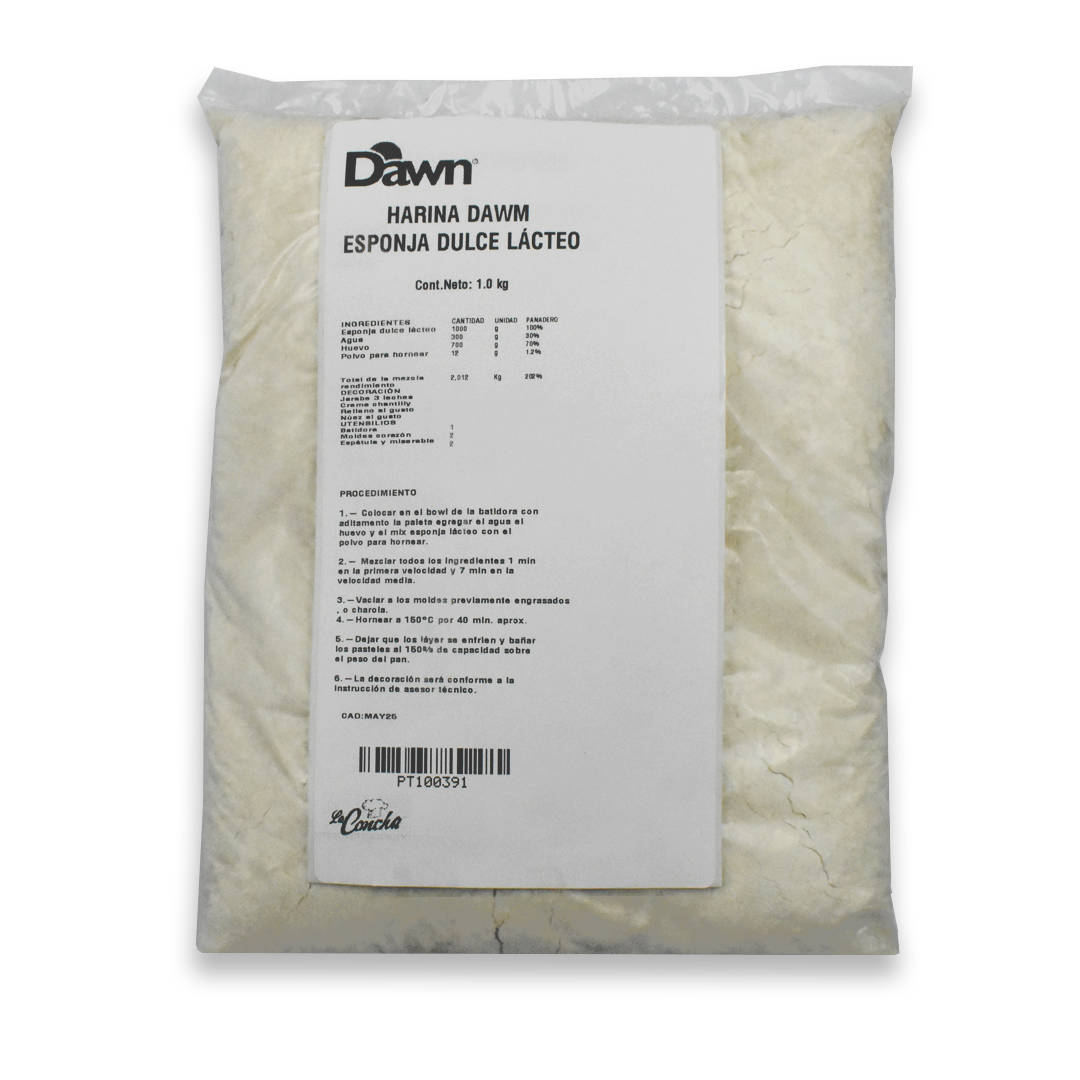 Harina Dawn Esponja Lacteo 1 Kg.