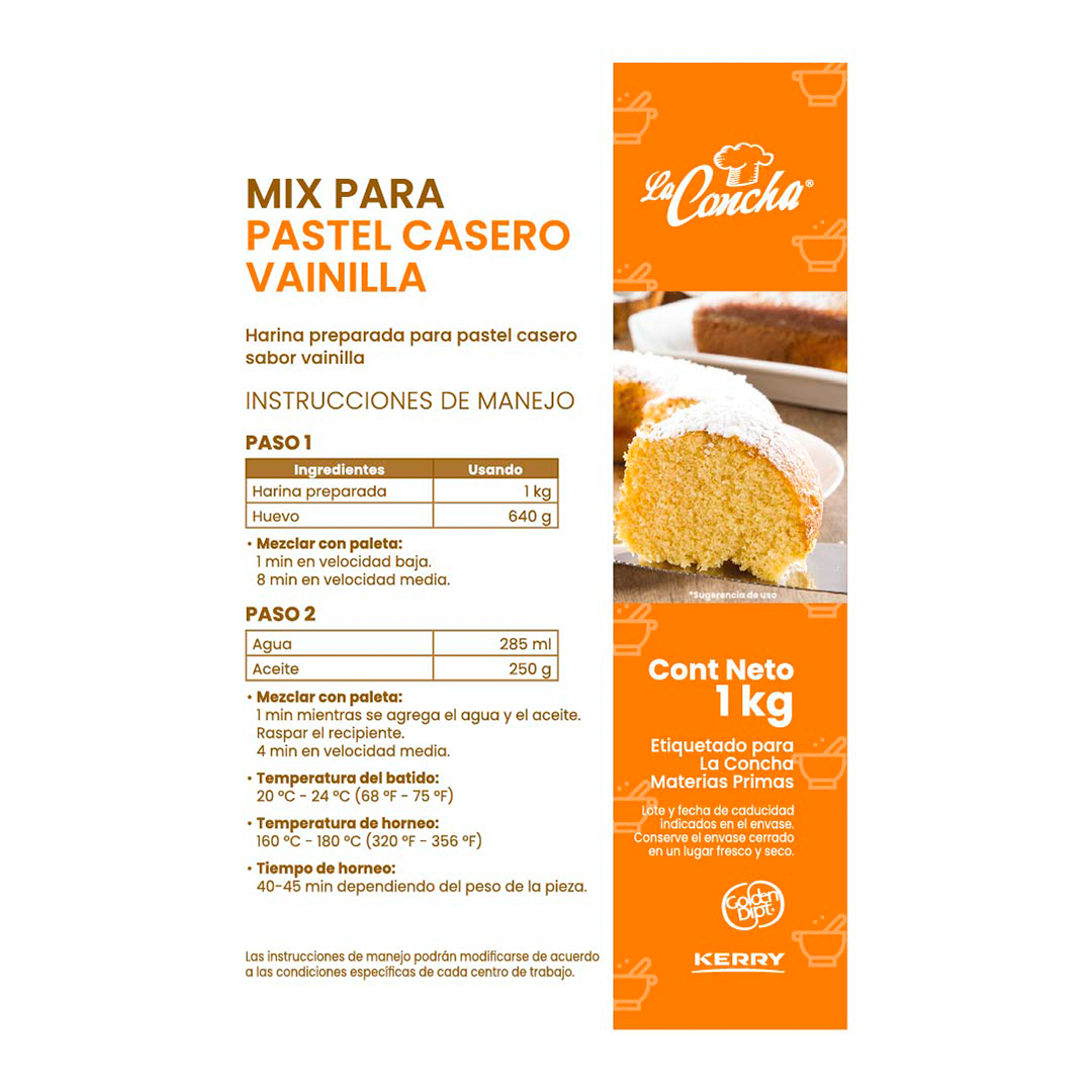 Harina Golden Dipt Casero Vainilla 1 kg