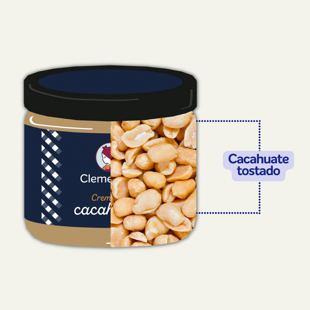 Crema de Cacahuate Clementina 300g