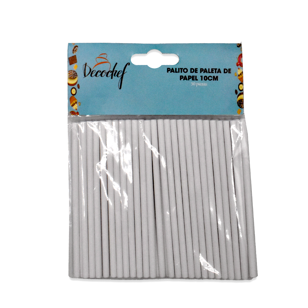 Palitos para Paleta de Papel Pasteloso 10 cm.