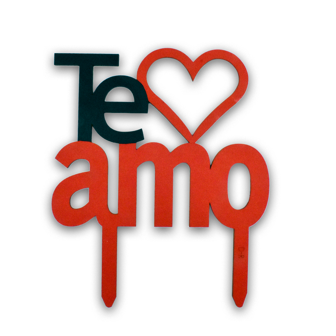 LETRERO TE AMO CON CORAZON RIGALI