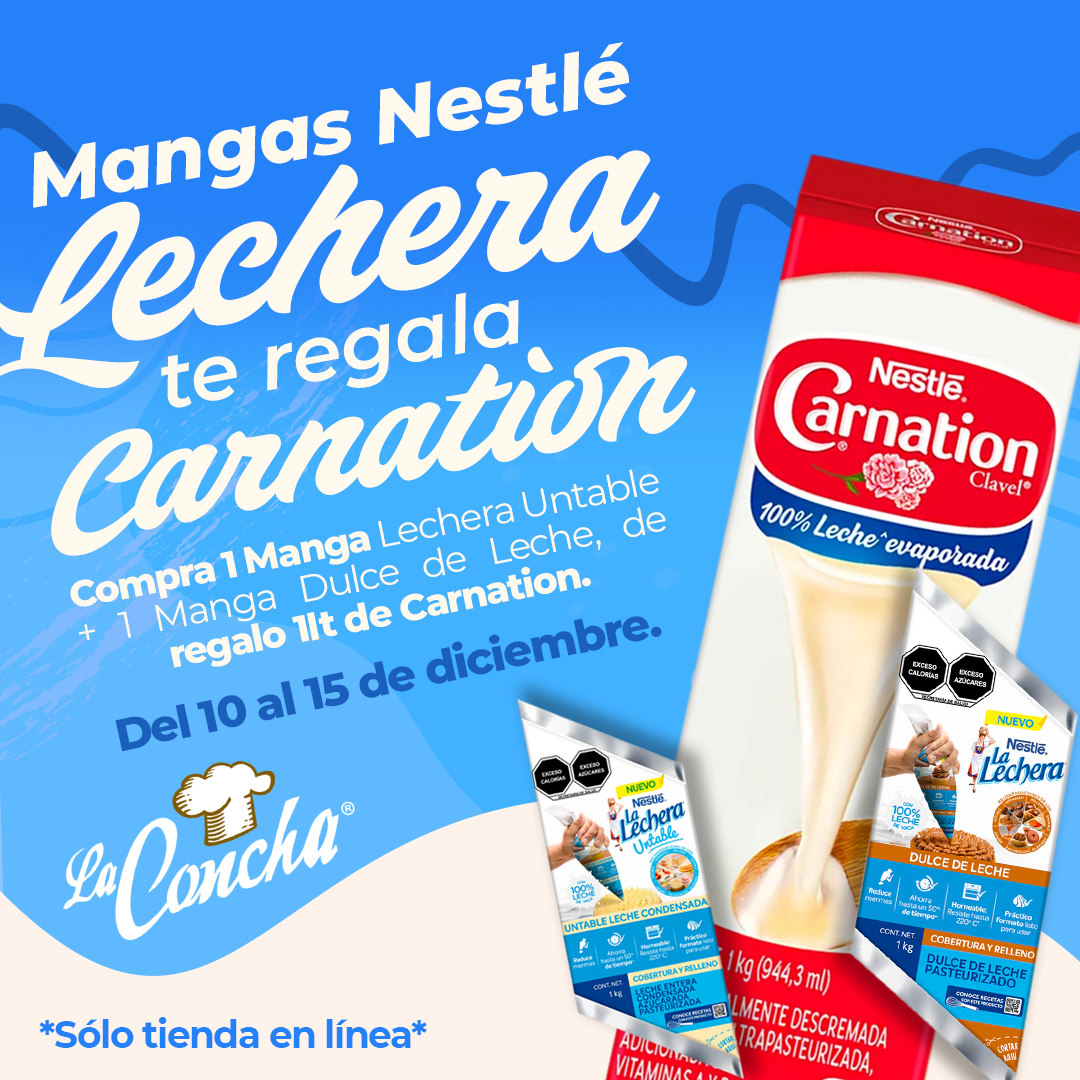 Mangas Lechera te regala Carnation