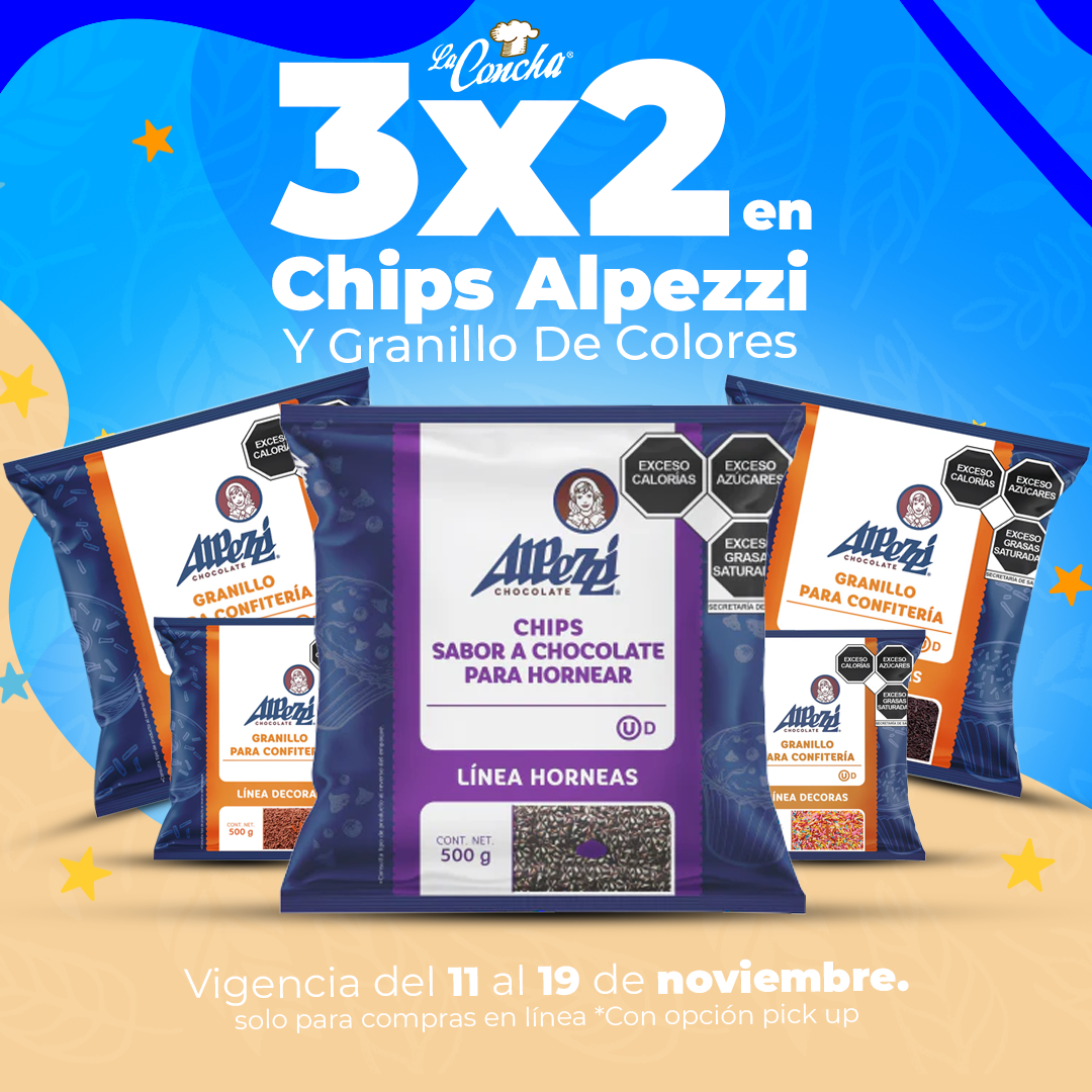 Colección Chips y Granillo de colores Alpezzi
