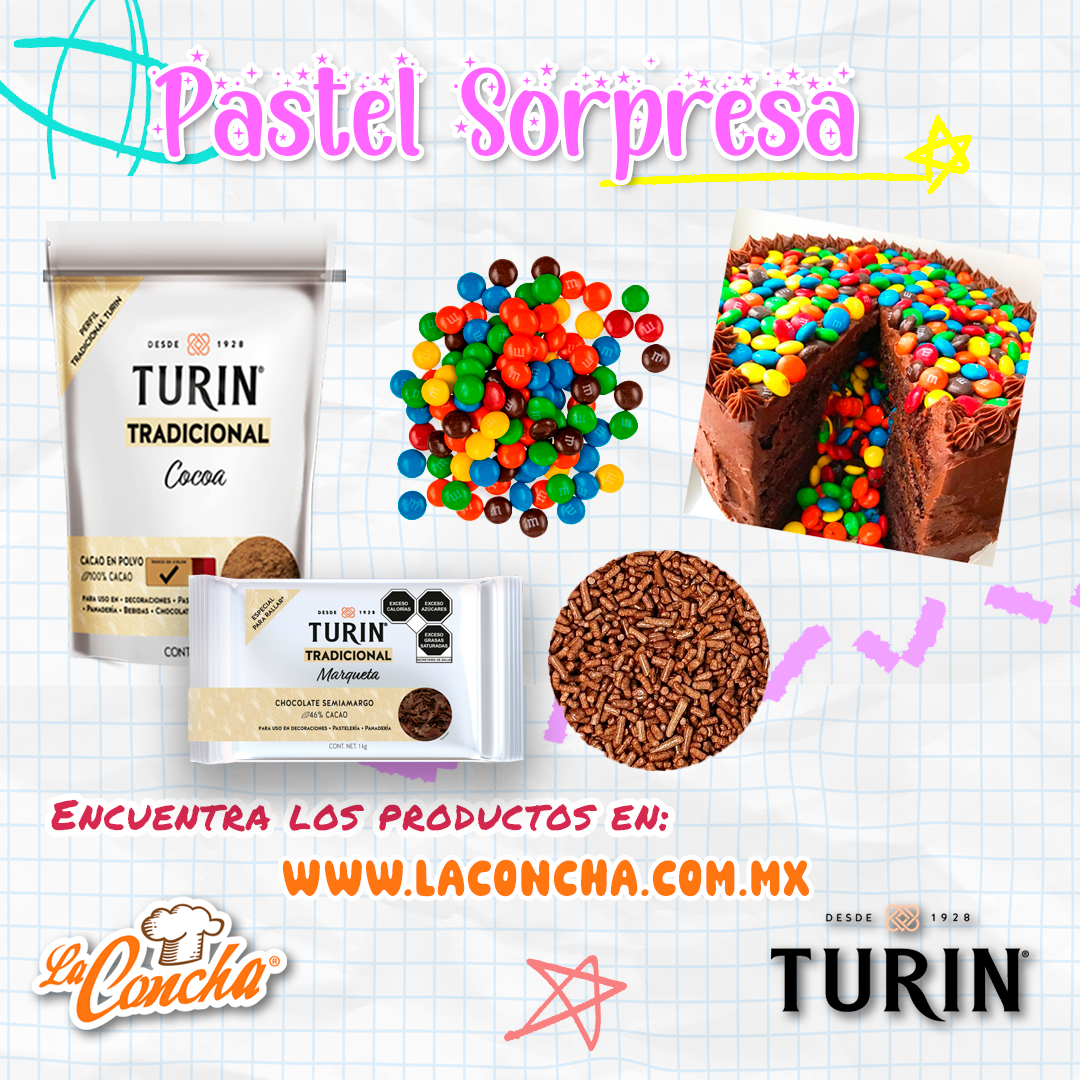 Pastel Sorpresa con Turin