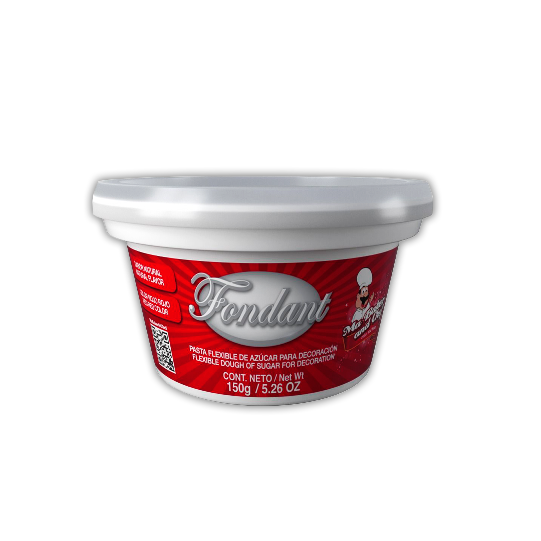 Fondant Ma Baker Rojo Navidad