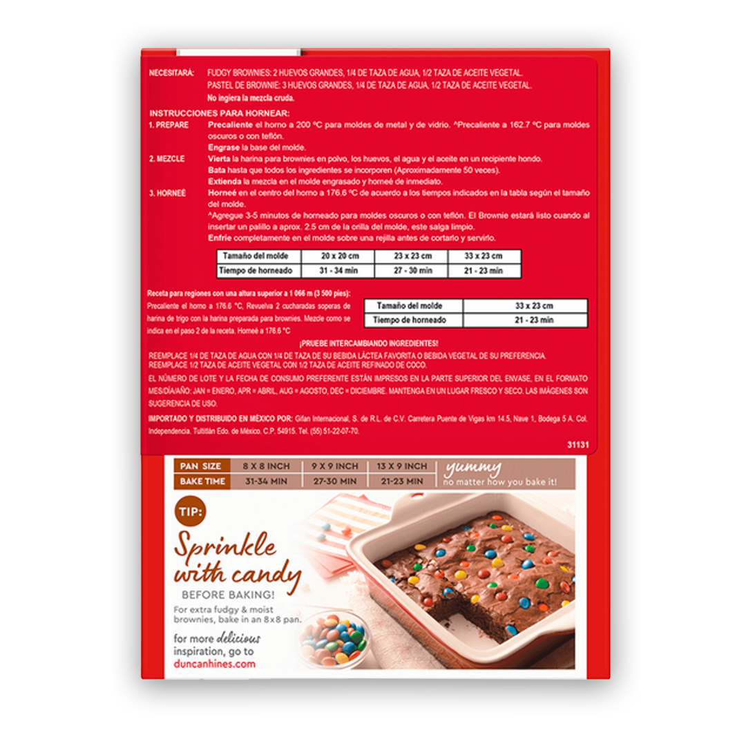 Harina Duncan Hines Brownies 520g
