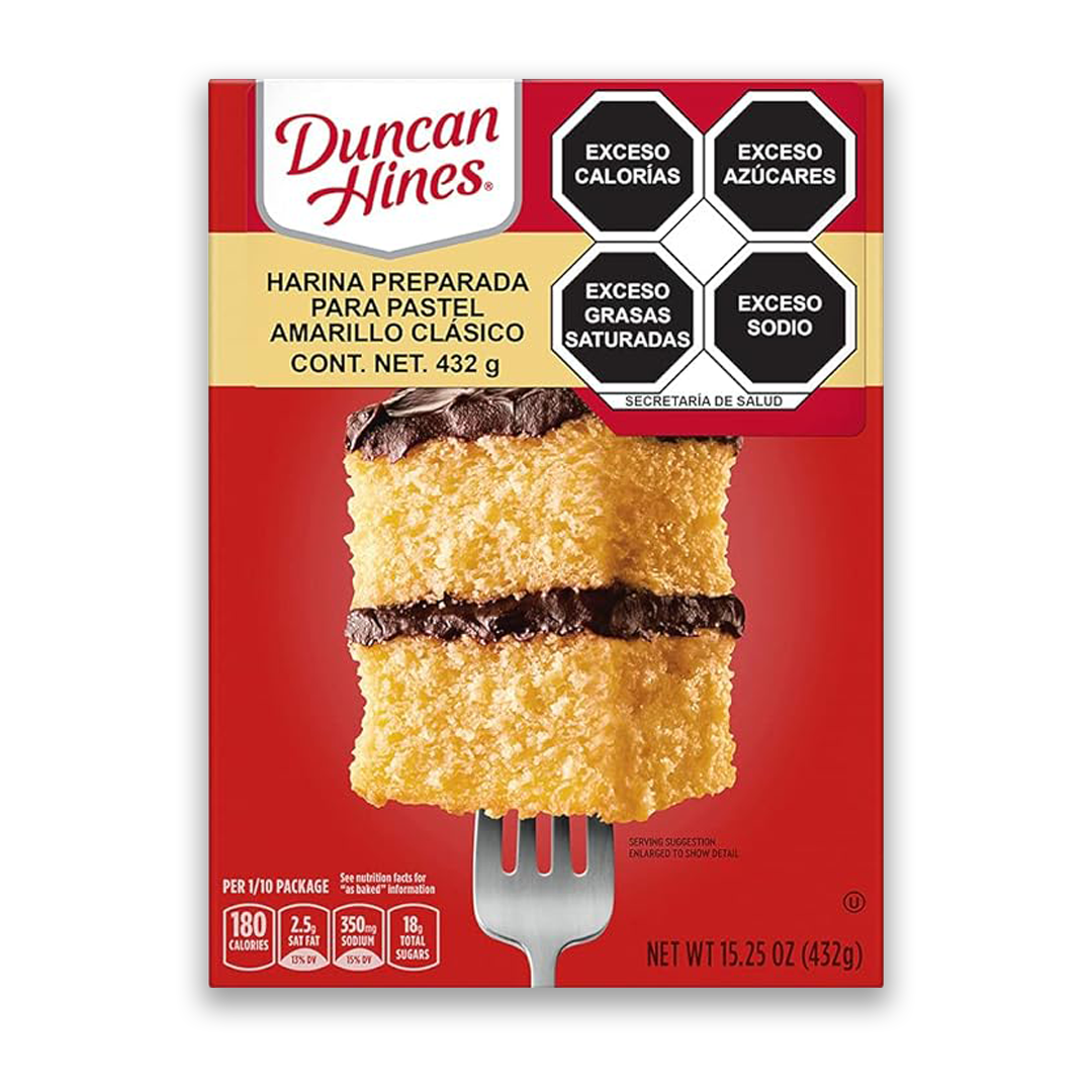 Harina Duncan Hines Pastel Amarillo 432 g