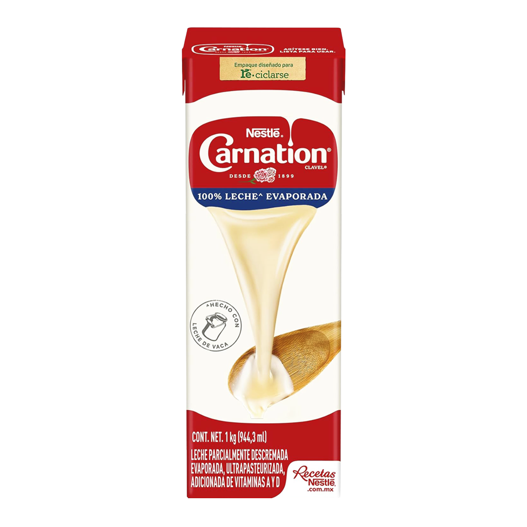 Leche Nestle Tetrapac Carnation Clavel Evaporadak 1 Kg