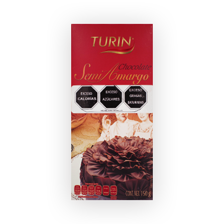 Tablilla Turin Chocolate Semiamargo 150 g