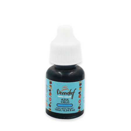 Color Decochef Fiesta Color Azul Cielo 10 ml