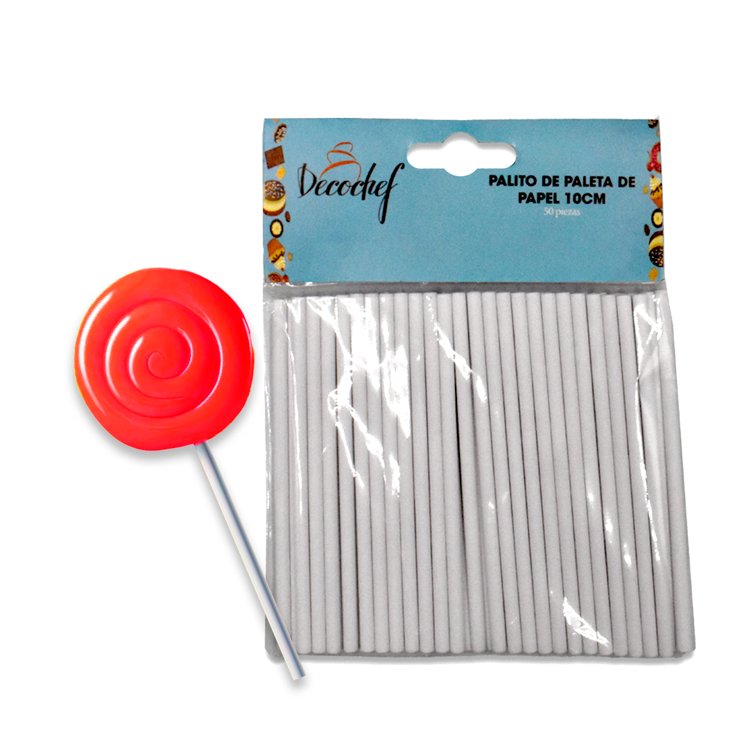 Palitos para Paleta de Papel Pasteloso 10 cm.