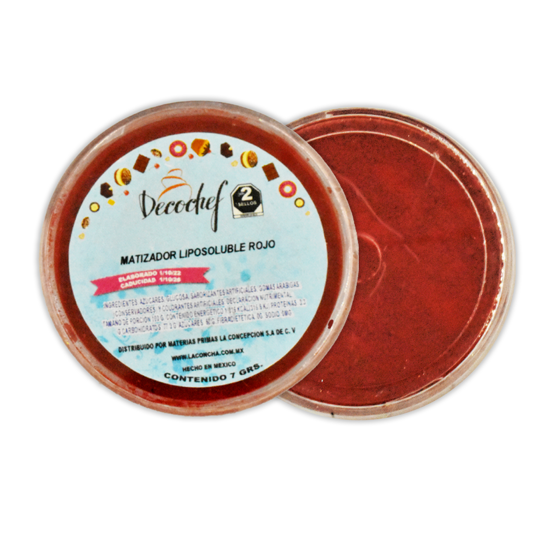 Matizador Decochef Liposoluble Rojo 7 g