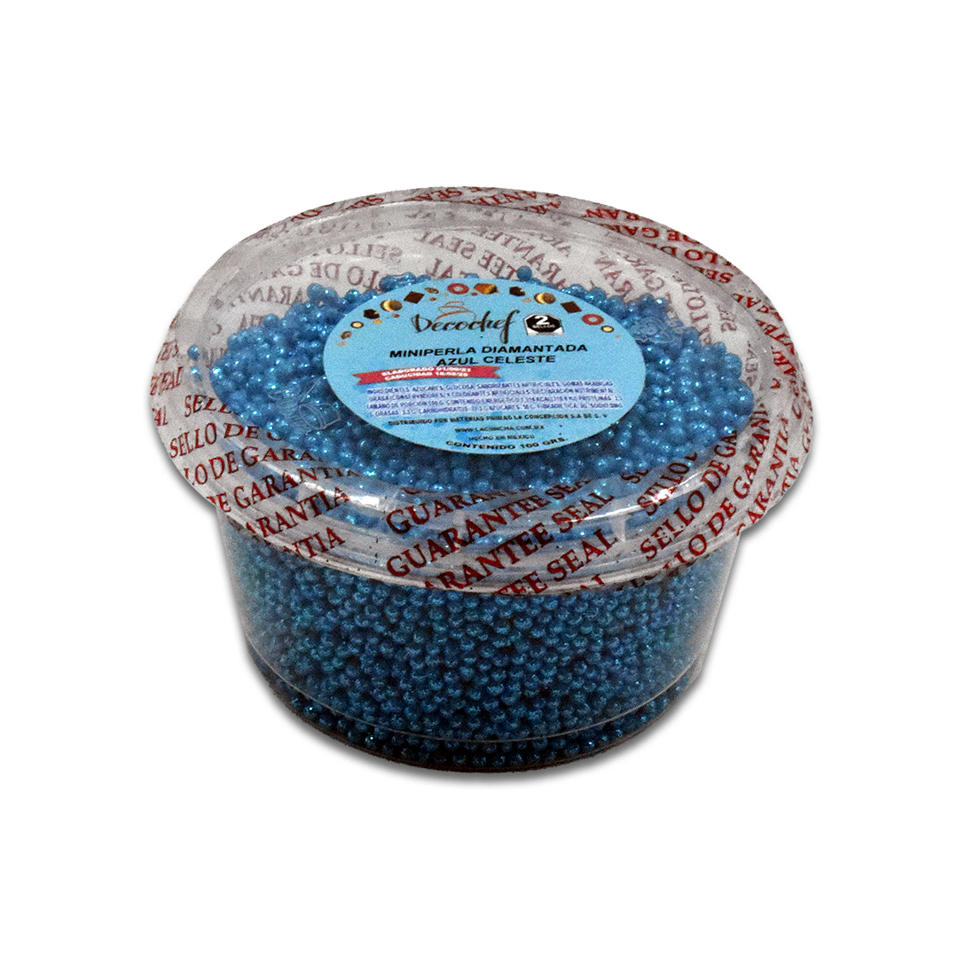 Mini Perla Diamantada Azul Celeste Decochef 100 g