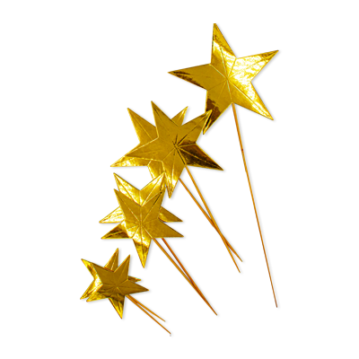 Letrero Decorativo Para Pastel Estrellas