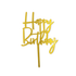 Letrero Decorativo Para Pastel Happy Birthday 2