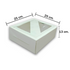 Caja Blanca Con Ventana 25 X 25 X 13 Cm Pasteloso