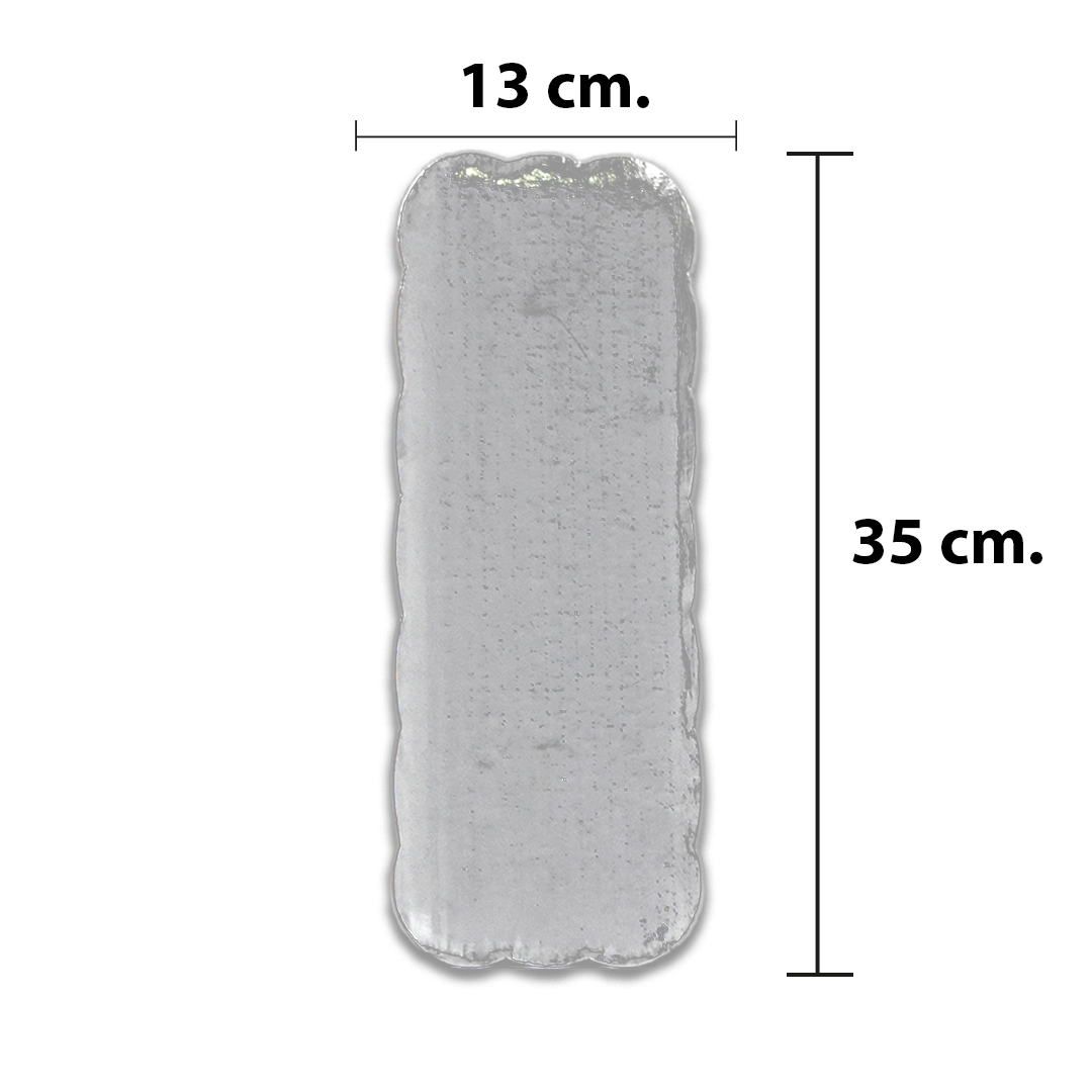 Base Cartón Plata 13 X 35 cm