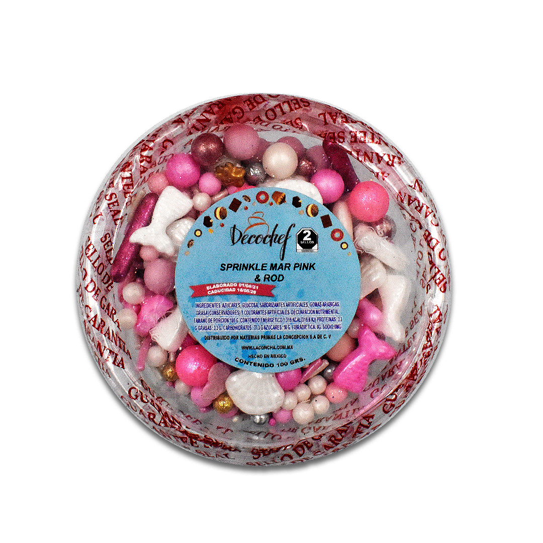 Sprinkles Mar Pink & Rod Decochef 100 g