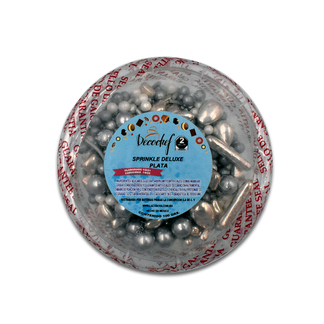 Sprinkles Deluxe Plata Decochef 100 g