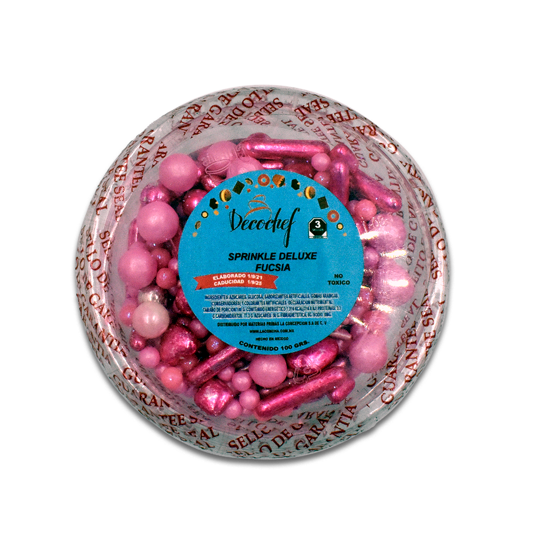 Sprinkles Deluxe Fucsia Decochef 100 g