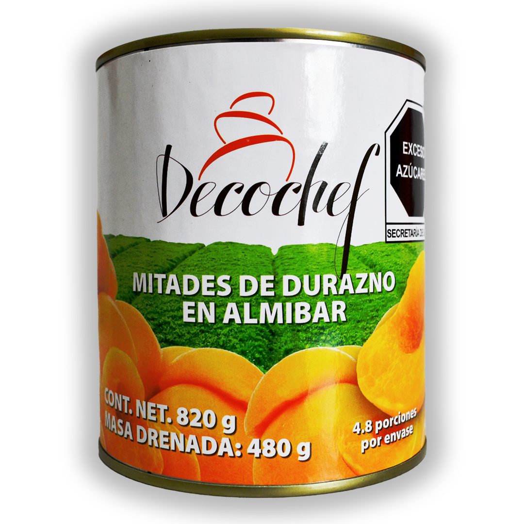 Durazno Decochef Mitades Estándar .820 gr