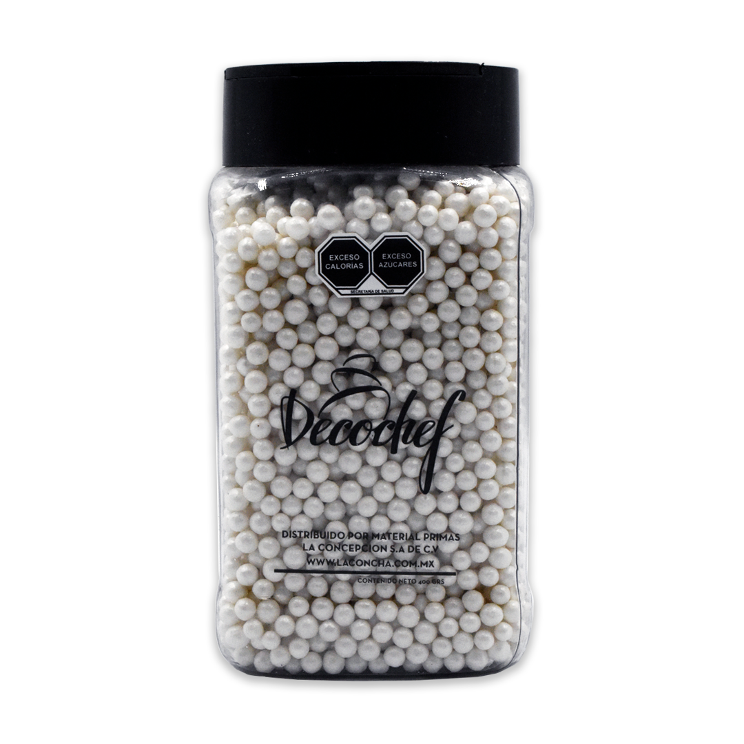 Gragea Aperlada Blanca Decochef 400 g.