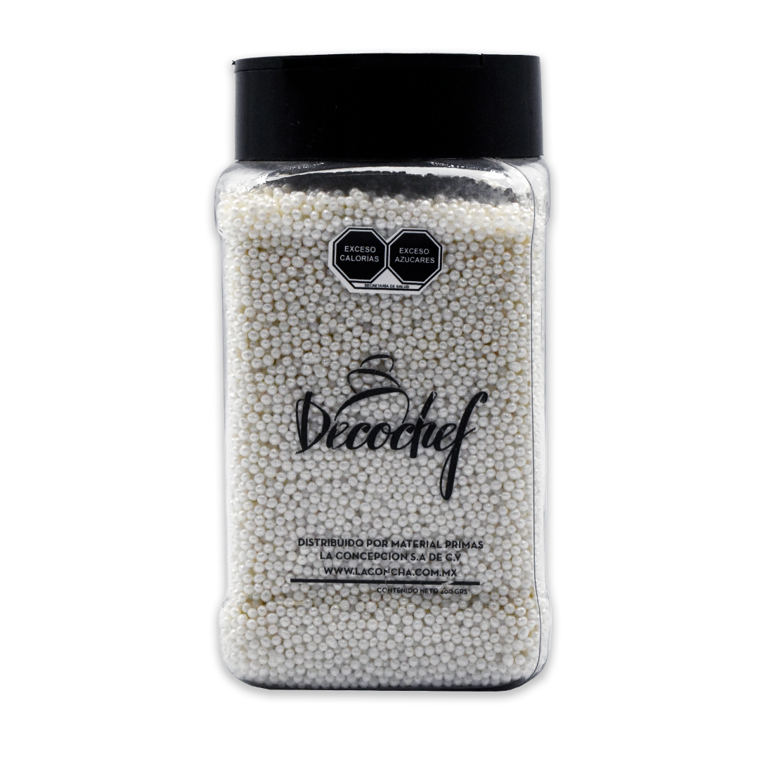 Mini Gragea Aperlada Blanca Decochef 400 g.