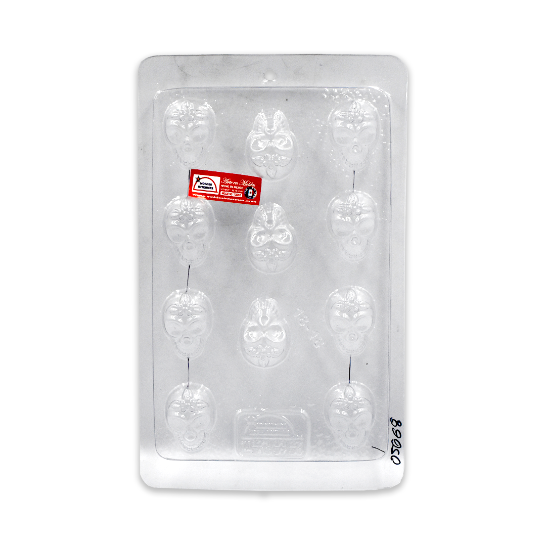 Molde Chocolate calavera 11 Cavidades Intermex