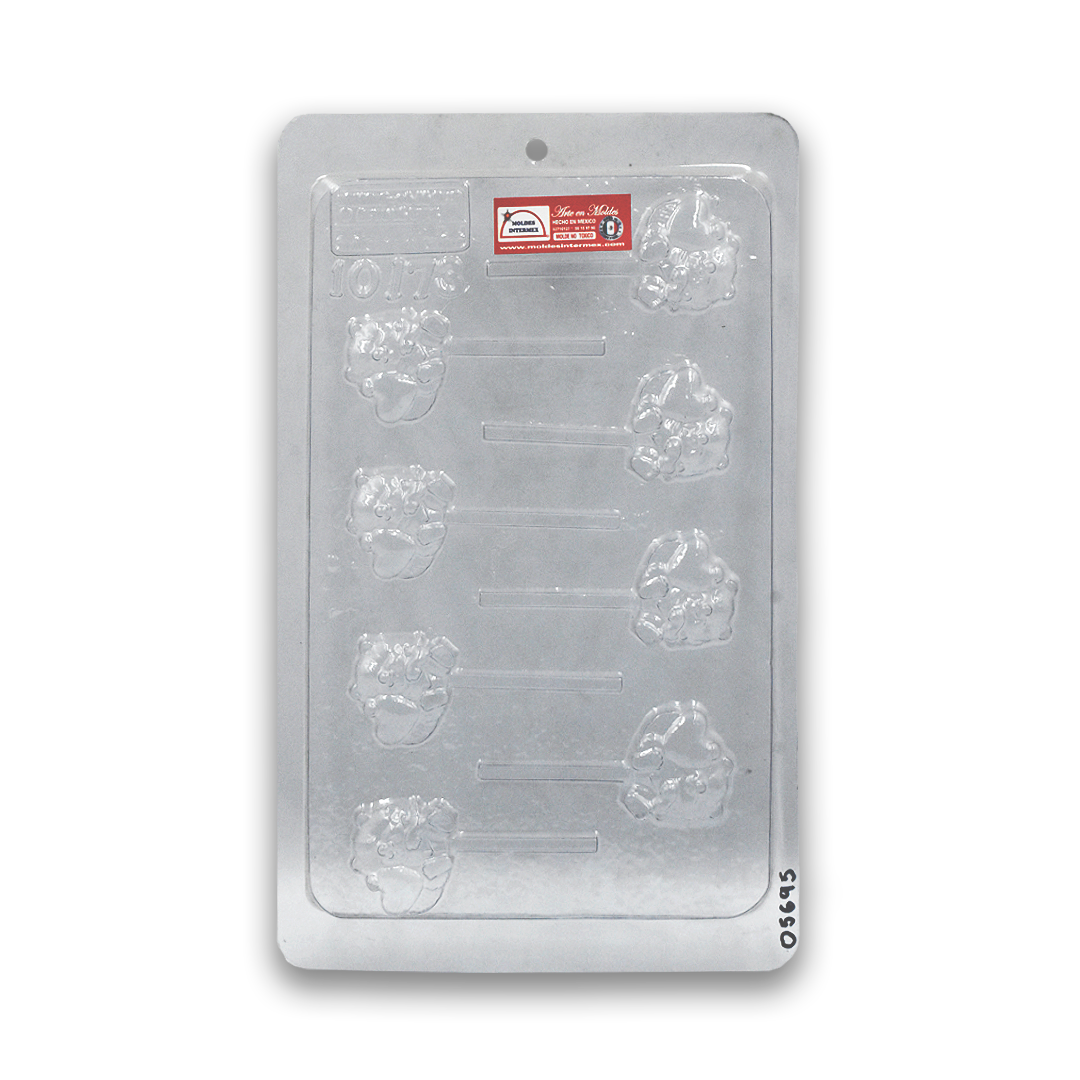 Molde Intermex Osito con Corazón 8 Cav. Paleta(Z10-173)