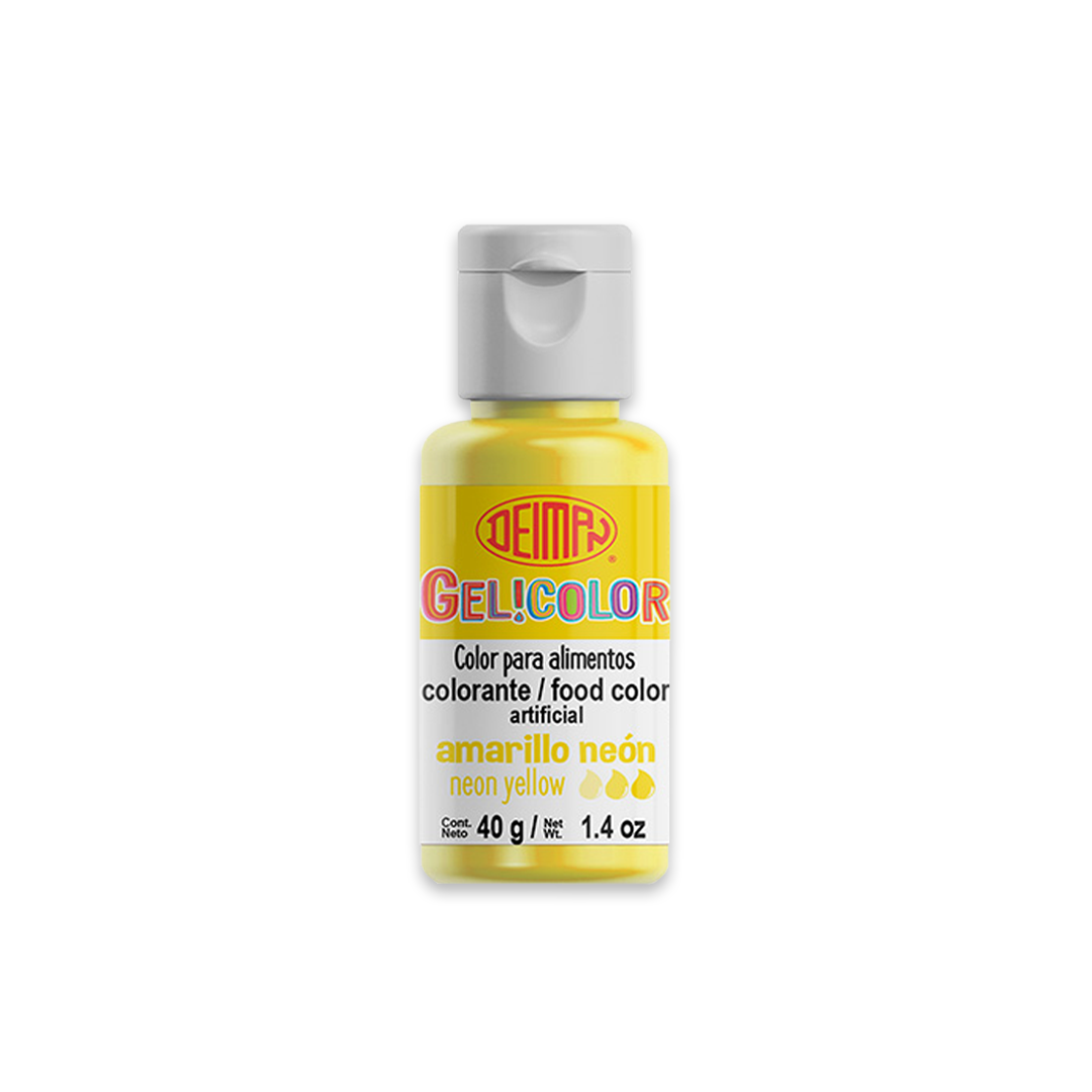 Colorante Gelicolor Amarillo Neon Deiman 40 g