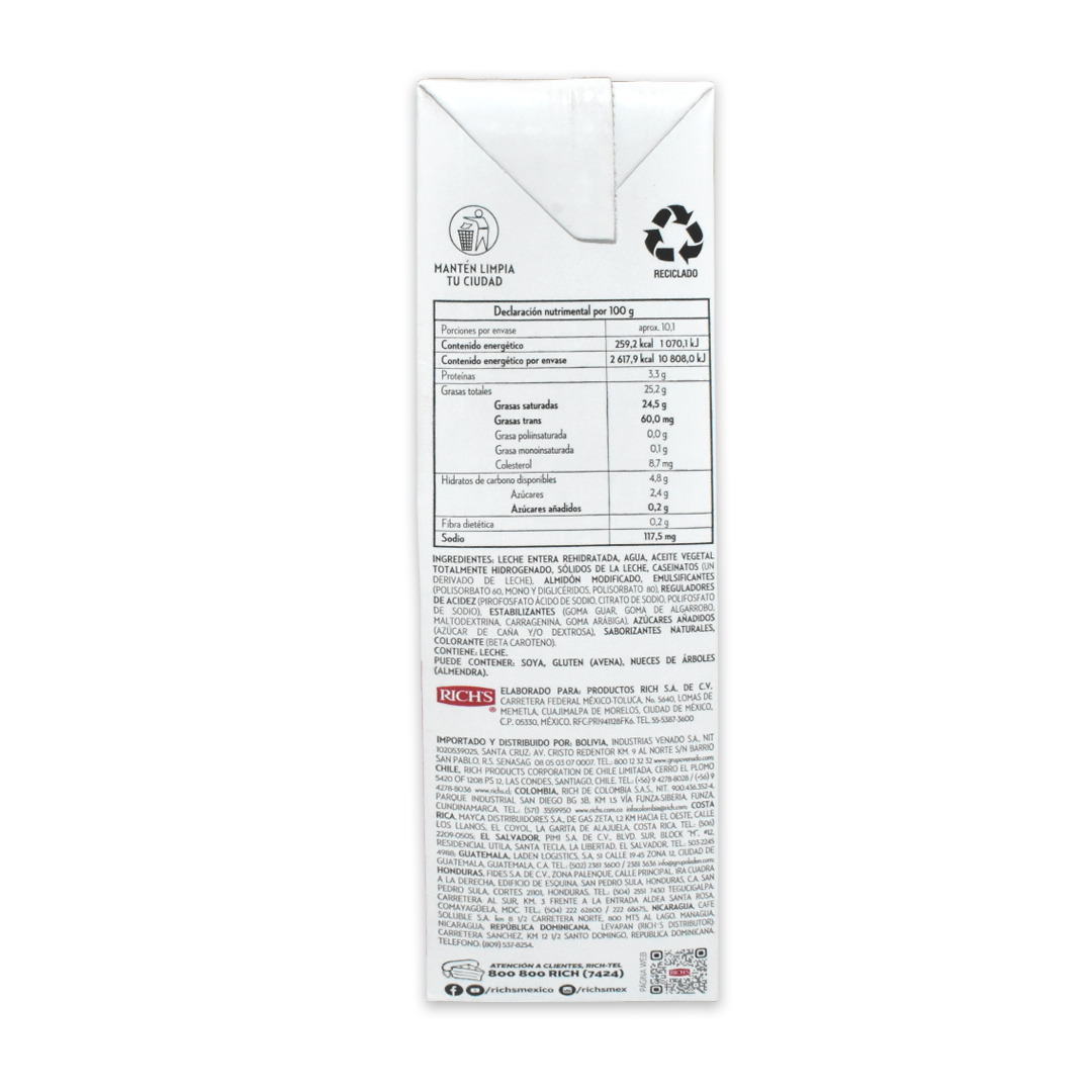 Crema Versatie Lactea Richs 1 L