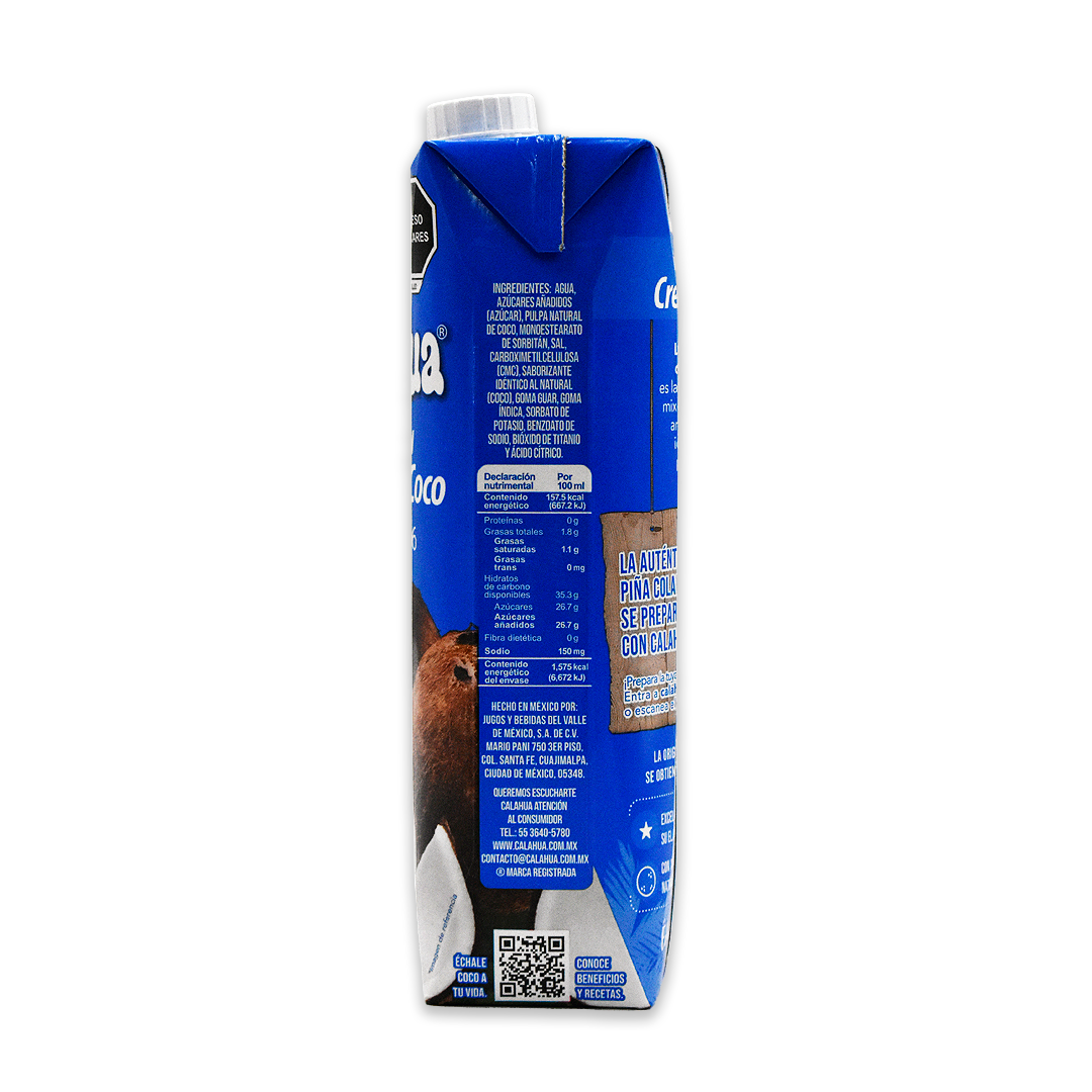 Crema De Coco Calahua 1 L.