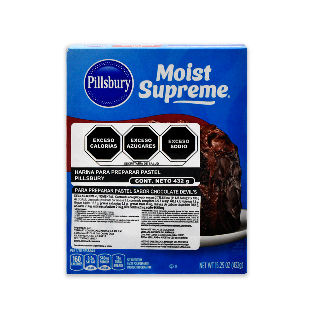 Harina Devils Food Pillsbury 432 g.