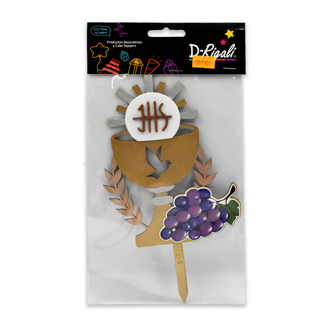 Letrero Caliz Con Uvas Rigali