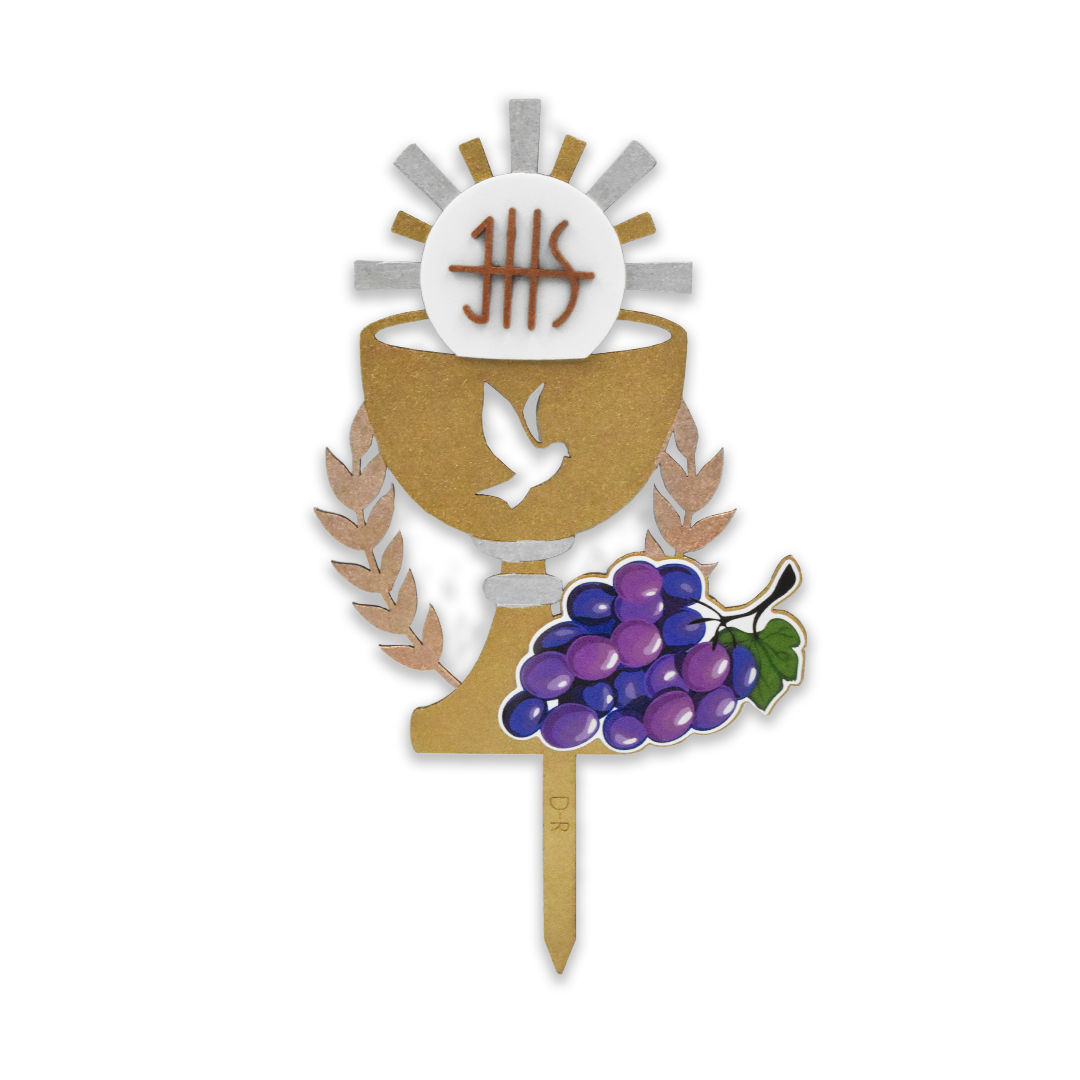 Letrero Caliz Con Uvas Rigali