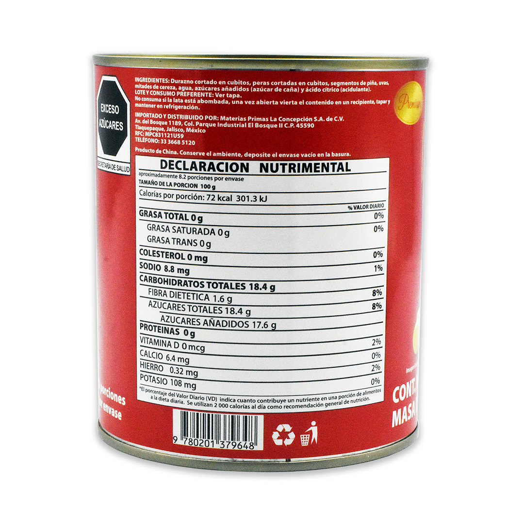 Coctel de Frutas Decochef 820 g.