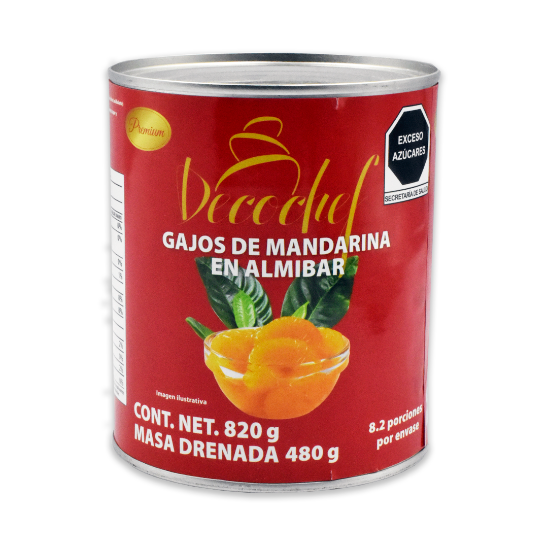 Mandarina en Almibar Decochef 820 g.