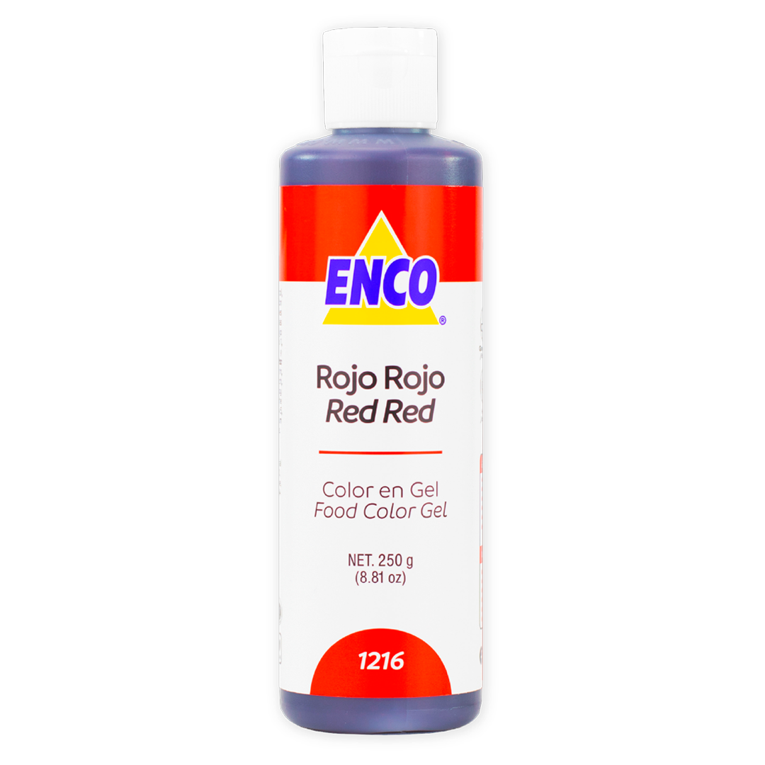 Color En Gel Rojo Rojo Enco 250 G