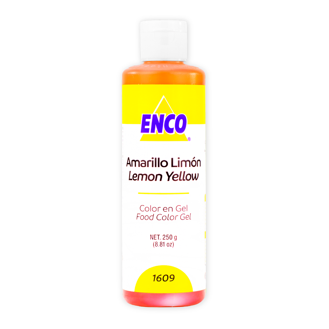Color En Gel Amarillo Limon Enco 250 G
